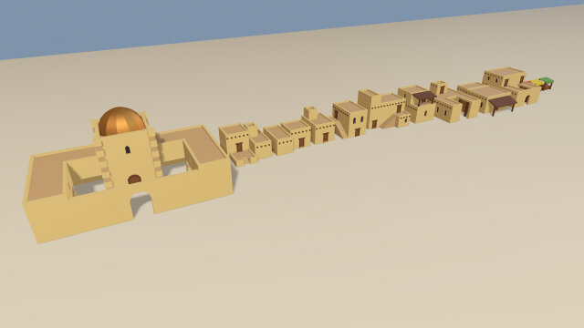 cartoon arabian town 3Dモデル .c4d .max .obj .3ds .fbx .stl .blend 