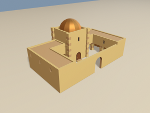 cartoon arabian town 3Dモデル
