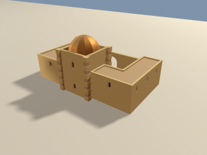 cartoon arabian town 3Dモデル