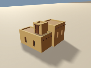cartoon arabian town 3Dモデル