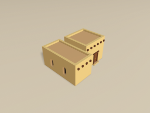 cartoon arabian town 3Dモデル