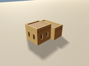 cartoon arabian town 3Dモデル