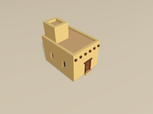 cartoon arabian town 3Dモデル