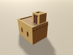 cartoon arabian town 3Dモデル