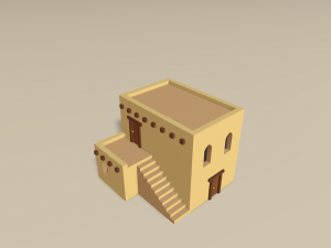 cartoon arabian town 3Dモデル