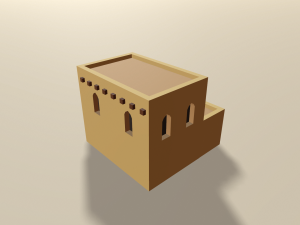 cartoon arabian town 3Dモデル