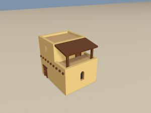 cartoon arabian town 3Dモデル
