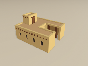 cartoon arabian town 3Dモデル
