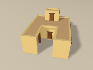 cartoon arabian town 3Dモデル