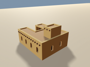 cartoon arabian town 3Dモデル