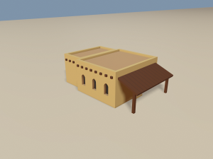 cartoon arabian town 3Dモデル