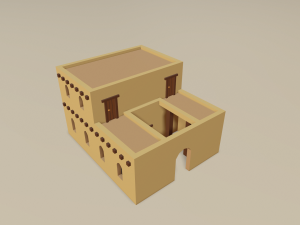 cartoon arabian town 3Dモデル