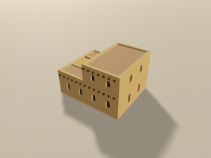cartoon arabian town 3Dモデル