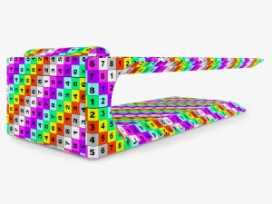 square hammam day-bed 3D Модель