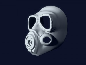 mo4 gas mask 3D Модель