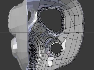 mo4 gas mask 3D Model