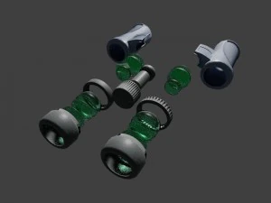 binoculars nikon monarch 7 3D Model