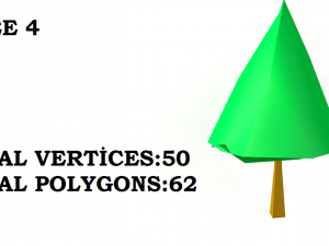tree and mount 3D 模型