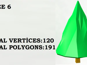 tree and mount 3D Model