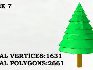 tree and mount 3D 模型