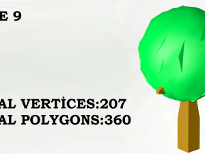tree and mount 3D Model