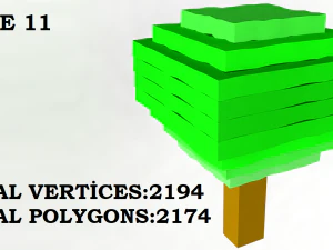 tree and mount 3D Model