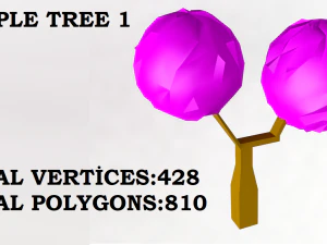 tree and mount 3D Model