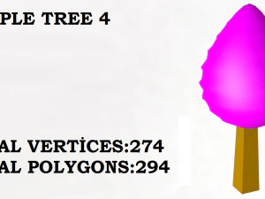 tree and mount 3D Model