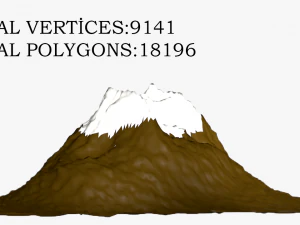 tree and mount 3D Model