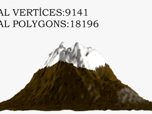 tree and mount 3D Model