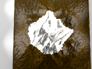 tree and mount 3D 模型