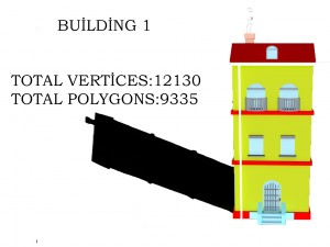 cartoon building 3D 模型