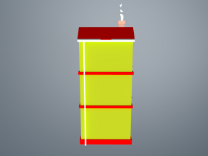 cartoon building Model 3D