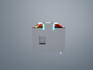 cartoon building Model 3D