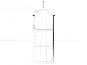cartoon building Model 3D