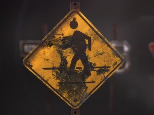 us road signs clean and dirty-rusty-decayed textures 4k and lowpoly kit 3D 모델