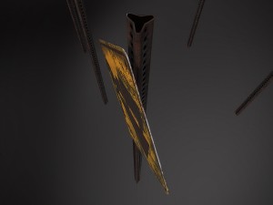 us road signs clean and dirty-rusty-decayed textures 4k and lowpoly kit 3D 모델