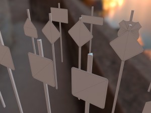 us road signs clean and dirty-rusty-decayed textures 4k and lowpoly kit 3D 모델