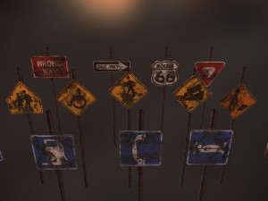 us road signs clean and dirty-rusty-decayed textures 4k and lowpoly kit 3D 모델