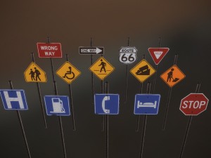 us road signs clean and dirty-rusty-decayed textures 4k and lowpoly kit 3D 모델