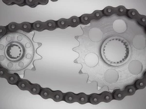 high end gear and chain 4k textures 3D Model