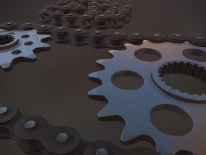 high end gear and chain 4k textures Modelo 3D