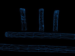 old wooden fence 3D Model