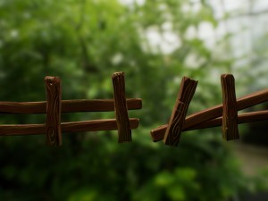 old wooden fence 3D Model