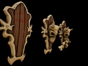 bone shield kit 3D Model