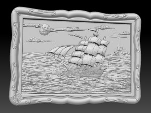 korabl v more 3D Model