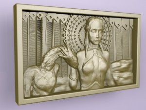 khalisi i dracon Modelo 3D