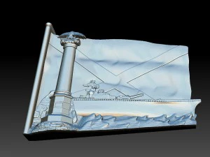 pamyatnik zaton korablyam 3D Model
