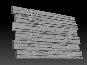 fasad panel 3d 3D Model