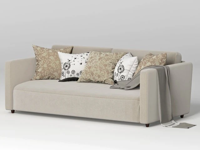 soft sofa 3D Model .c4d .max .obj .3ds .fbx .stl .blend